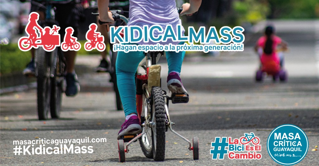 La niñez recuperará las vías este 19 de septiembre en la Kidical Mass de&nbsp;Guayaquil