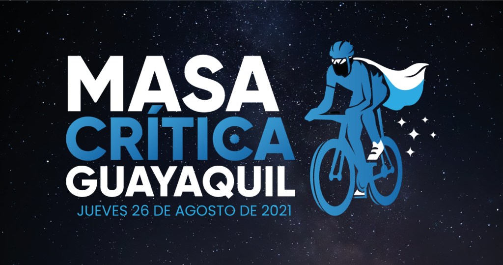 Masa Crítica recorrerá las calles de Guayaquil este 26 de agosto