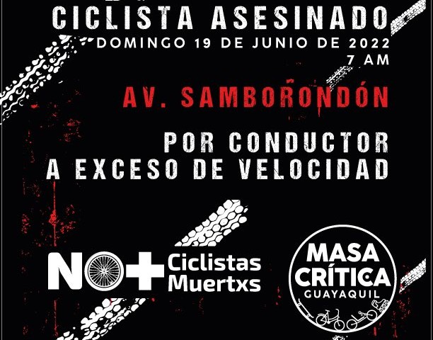 Ciclista asesinado en Samborondón: Luis Gilces fue víctima del exceso de velocidad de conductor alcoholizado