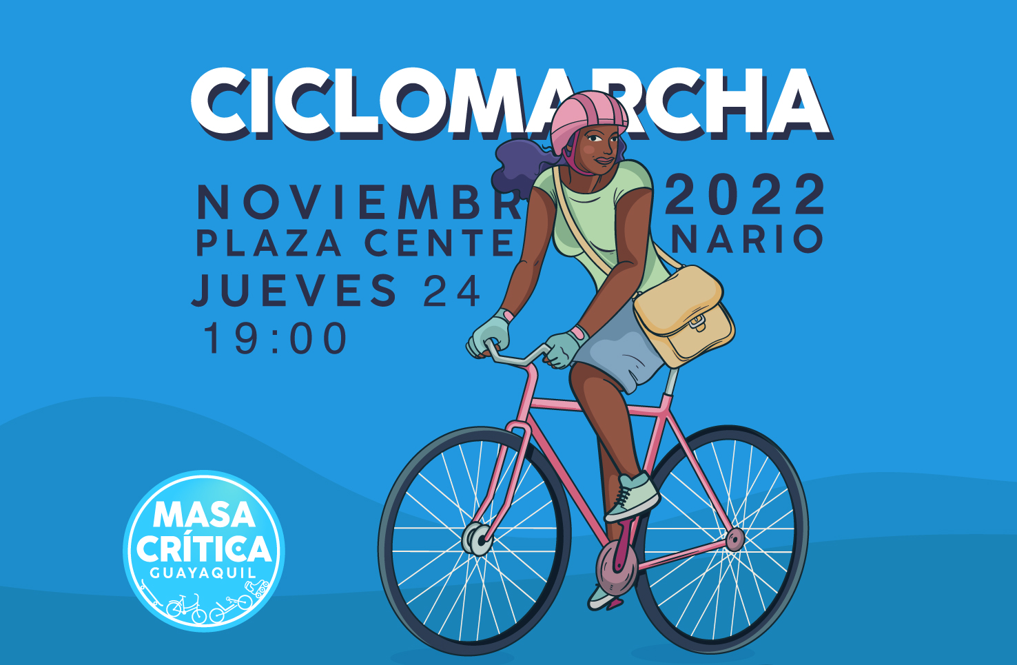Masa Crítica Guayaquil realiza su ciclomarcha este 24 de noviembre