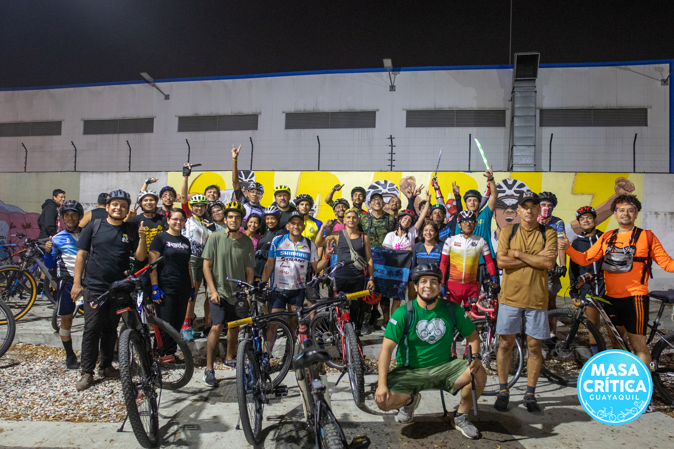 FOTOGALERÍA Nuestra Masa Crítica de agosto nos llevó al sur de Guayaquil