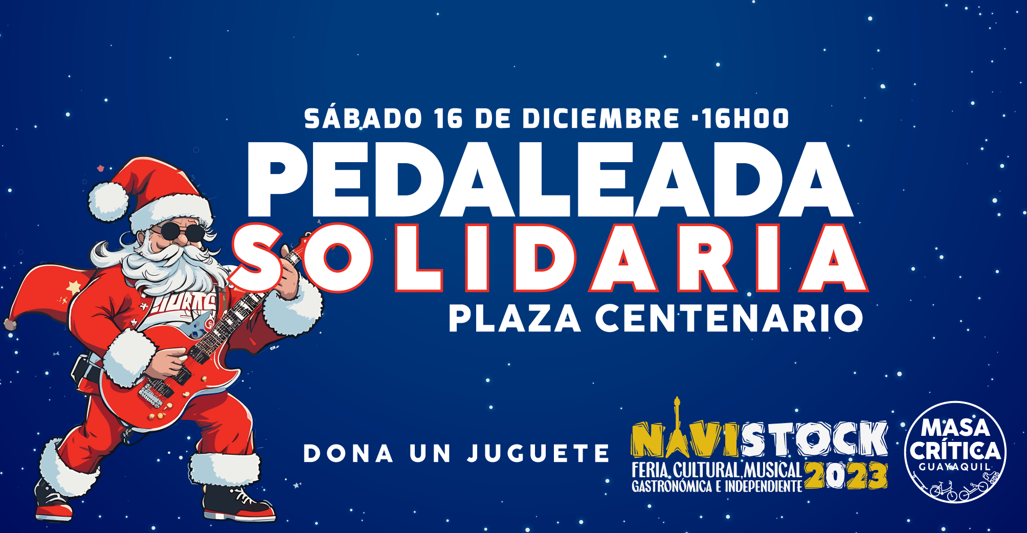 Rock y pedal para cerrar el año con Masa Crítica Guayaquil
