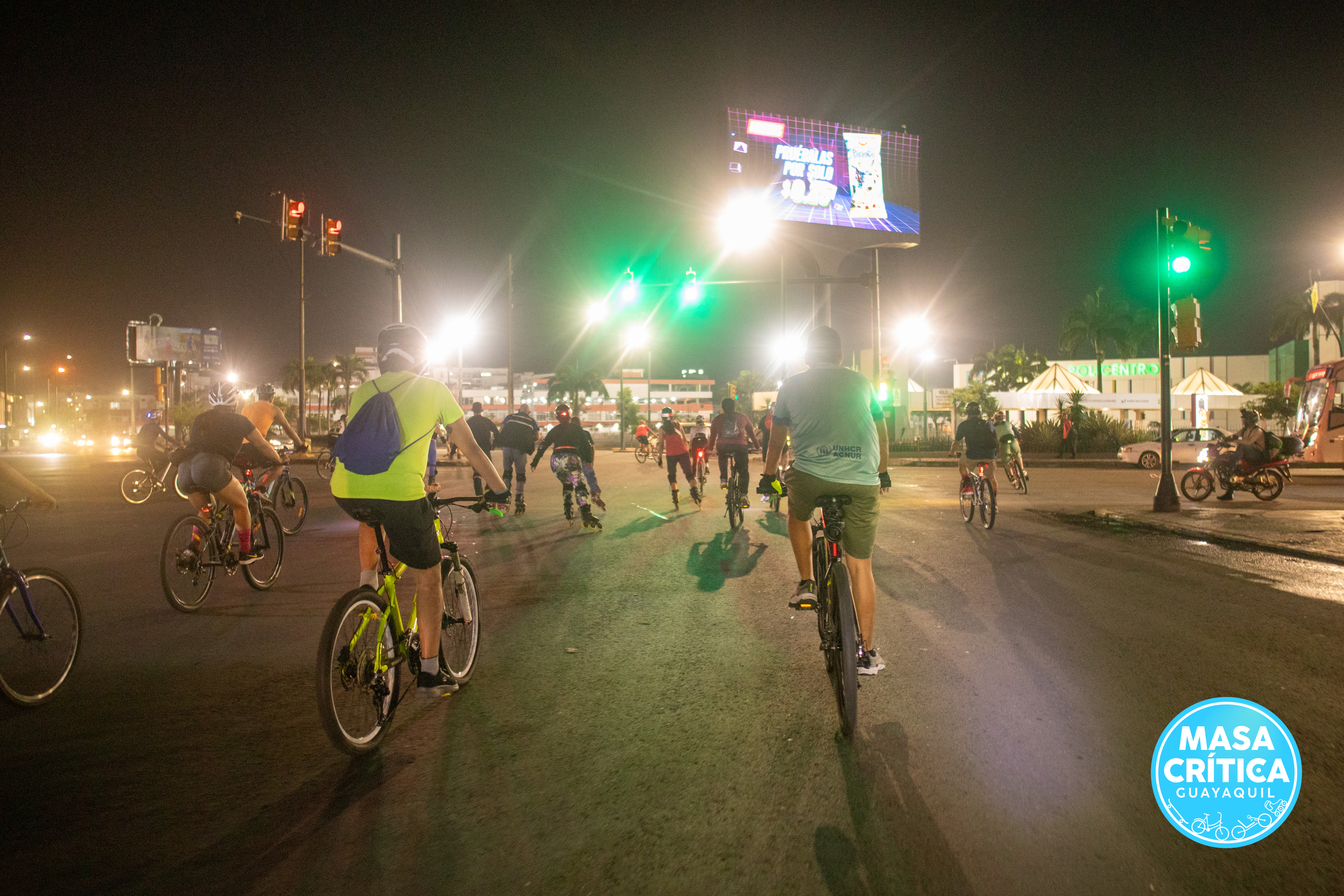 Centro y norte de Guayaquil recorrimos en nuestra Masa Crítica de abril